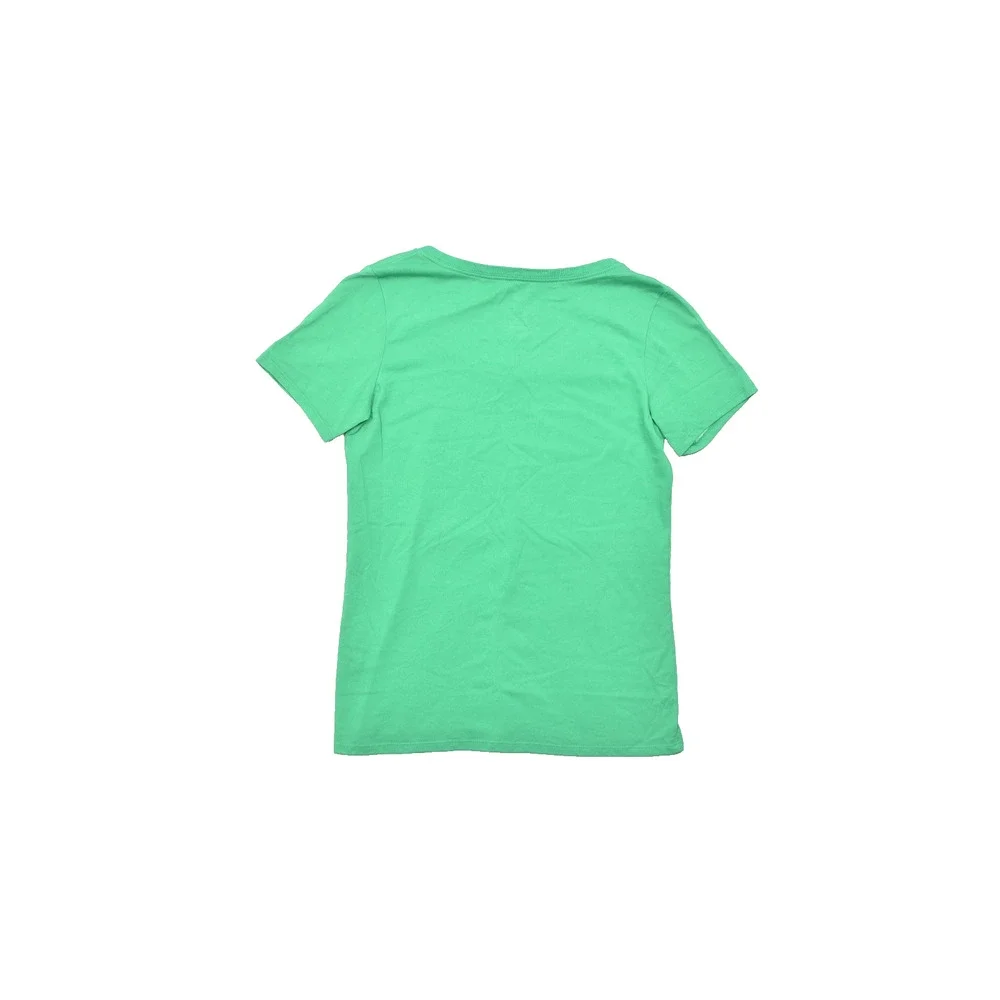 Nike Women's Size Small Green Dri-Fit Athletic Cut Short Sleeve Swoosh Logo Tee
